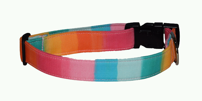 Stripes Pink Blue Wholesale Dog and Cat Collars