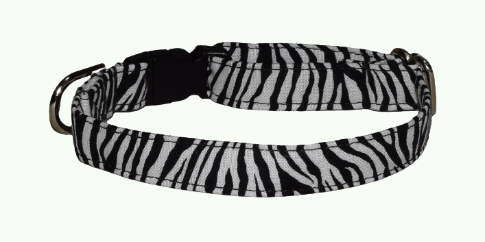 Zebra White Wholesale Dog and Cat Collars