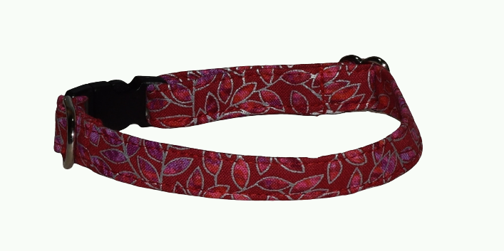 Leaves Red Wholesale Dog and Cat Collars