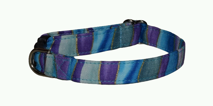 Stripes Blue Purple Wholesale Dog and Cat Collars