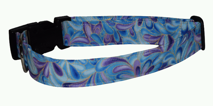 Swirl Blue Purple Wholesale Dog and Cat Collars