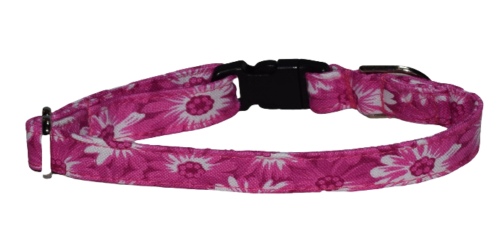 Flowers White Pink Wholesale Dog and Cat Collars