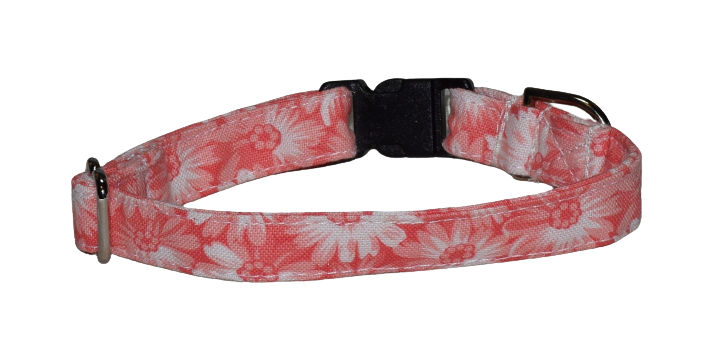 Flowers White Salmon Wholesale Dog and Cat Collars