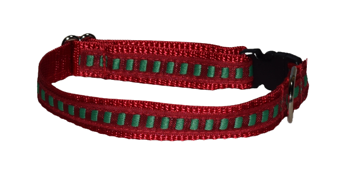 Check Red Green Wholesale Dog and Cat Collars