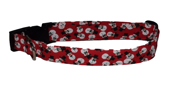 Snowmen Black Hat Red Wholesale Dog and Cat Collars