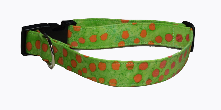 Batik Green Orange Wholesale Dog and Cat Collars