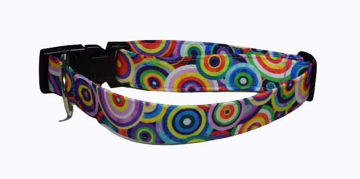 Circles Multi Color Wholesale Dog and Cat Collars