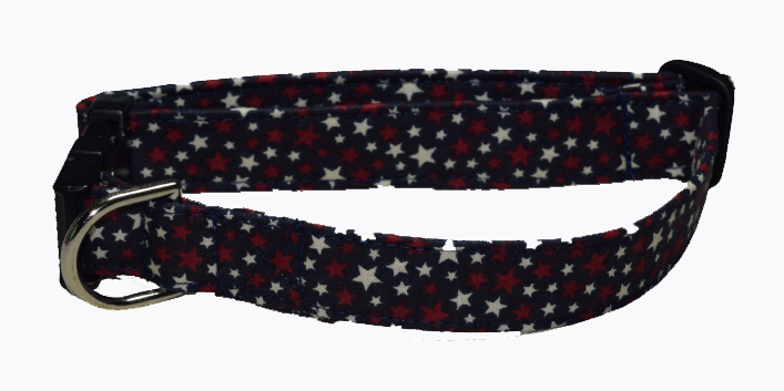 Stars White Red Blue Wholesale Dog and Cat Collars