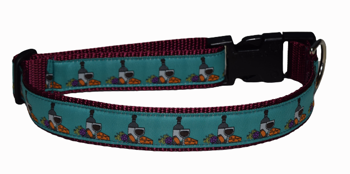 Wine and Cheese Wholesale Dog and Cat Collars