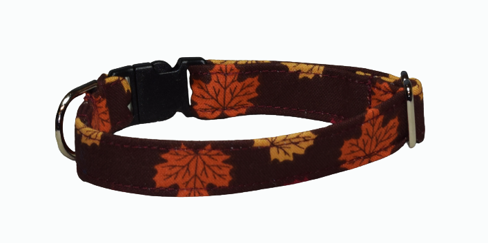 Fall Leave Brown Wholesale Dog and Cat Collars