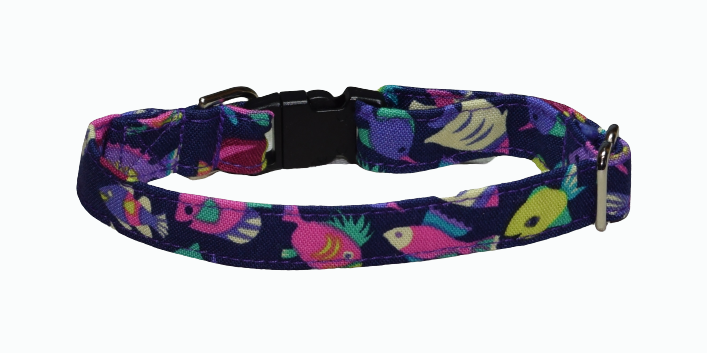 Fishes Pink Purple Wholesale Dog and Cat Collars