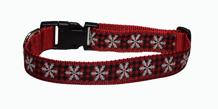 Snowflake Check Large Wholesale Dog and Cat Collars