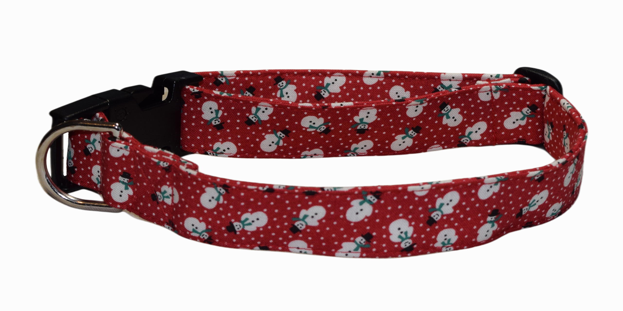 Snowmen Red Dots Cotton Wholesale Dog and Cat Collars